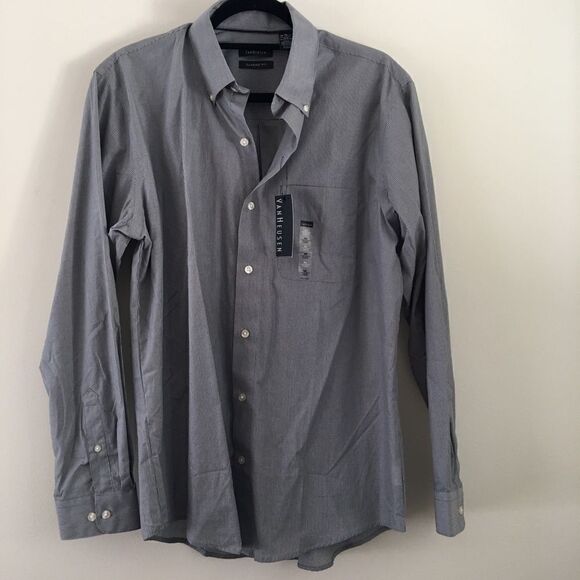 Van Heusen NWT Classic Fit Pin Stripe Button Down Shirt | Neck Size 15.5 - Picture 3 of 5